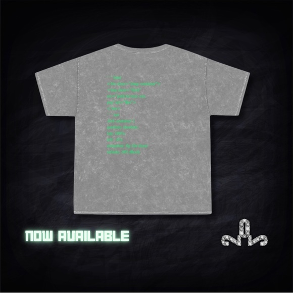 2O2 Merch Her Source Code Heavy Tee - Picture 2 of 6